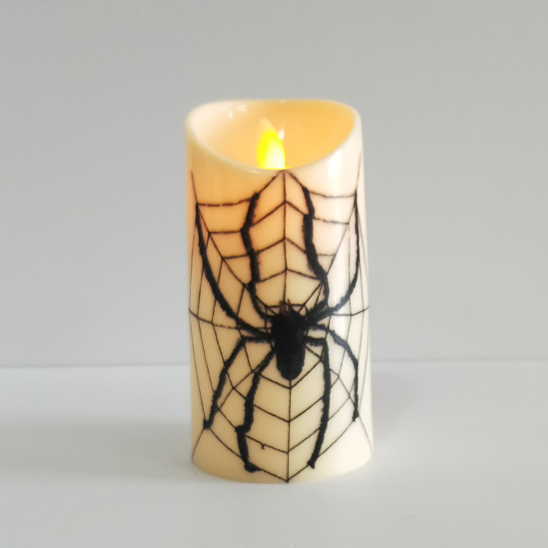 Halloween cylindrical Pillar Led candle