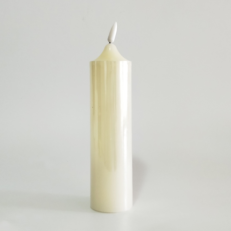 Ivory Led paraffin wax candle with remote