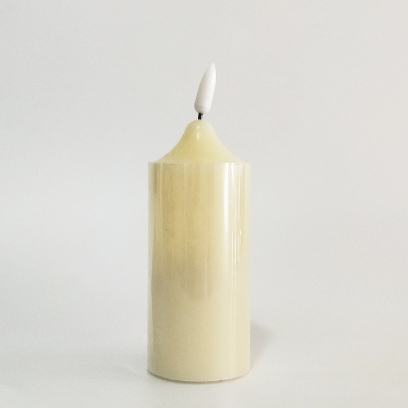 Ivory Led paraffin wax candle with remote