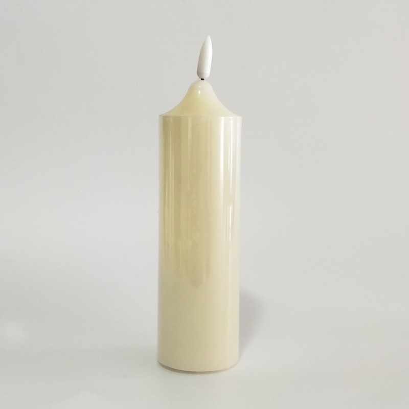 Ivory Led paraffin wax candle with remote