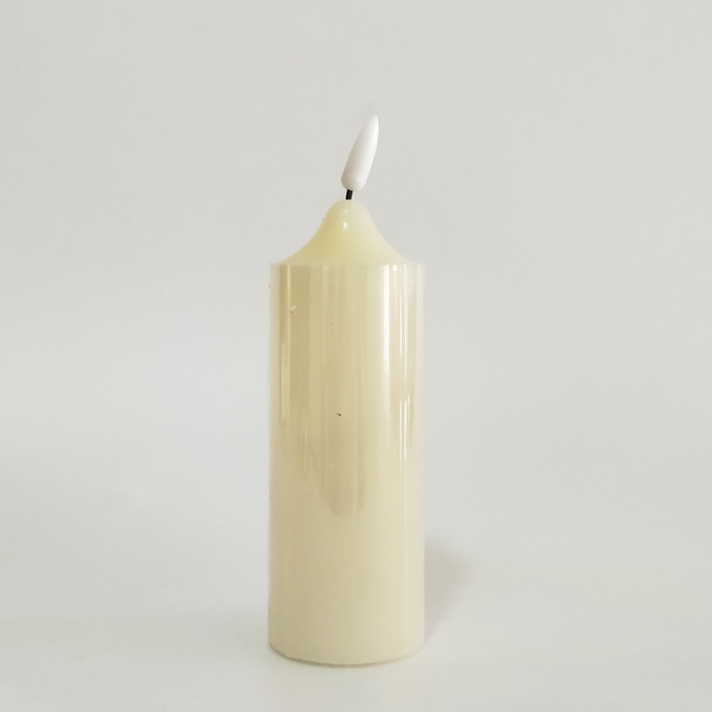 Ivory Led paraffin wax candle with remote