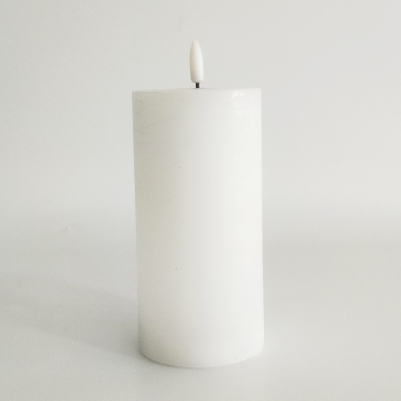 White paraffin wax led  candle