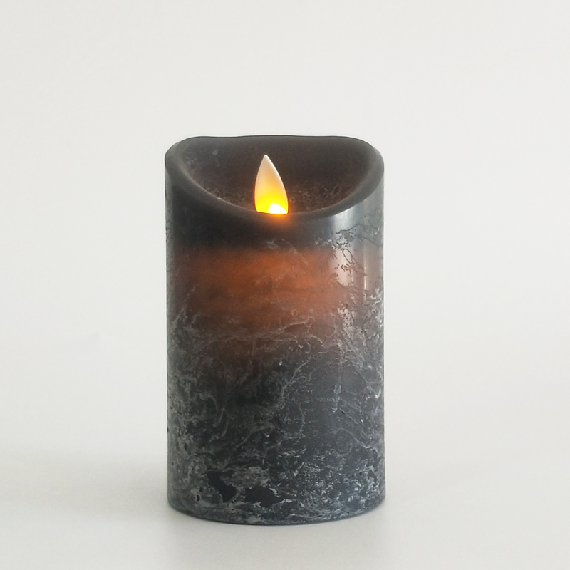 black Water Ripple led candle with remote control & timer