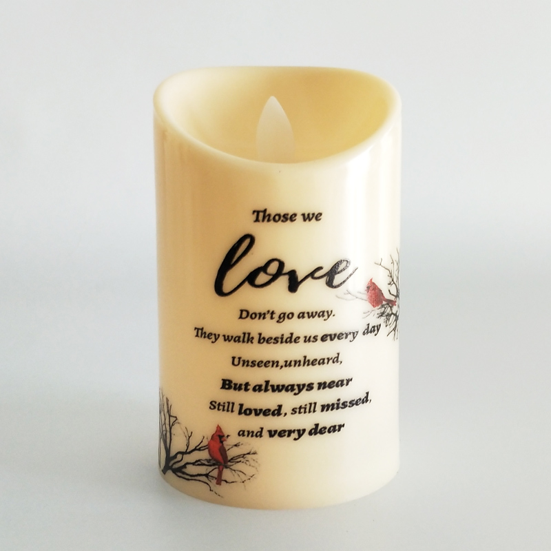 Ivory Led pillar candle Moving Wick