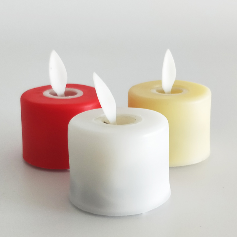 Flameless led tealight candles flat top