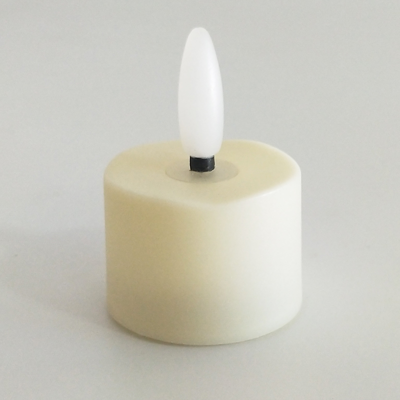 flickering flat top tealight led candle