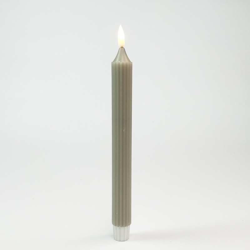 Real wax Led flickering taper candle remote control